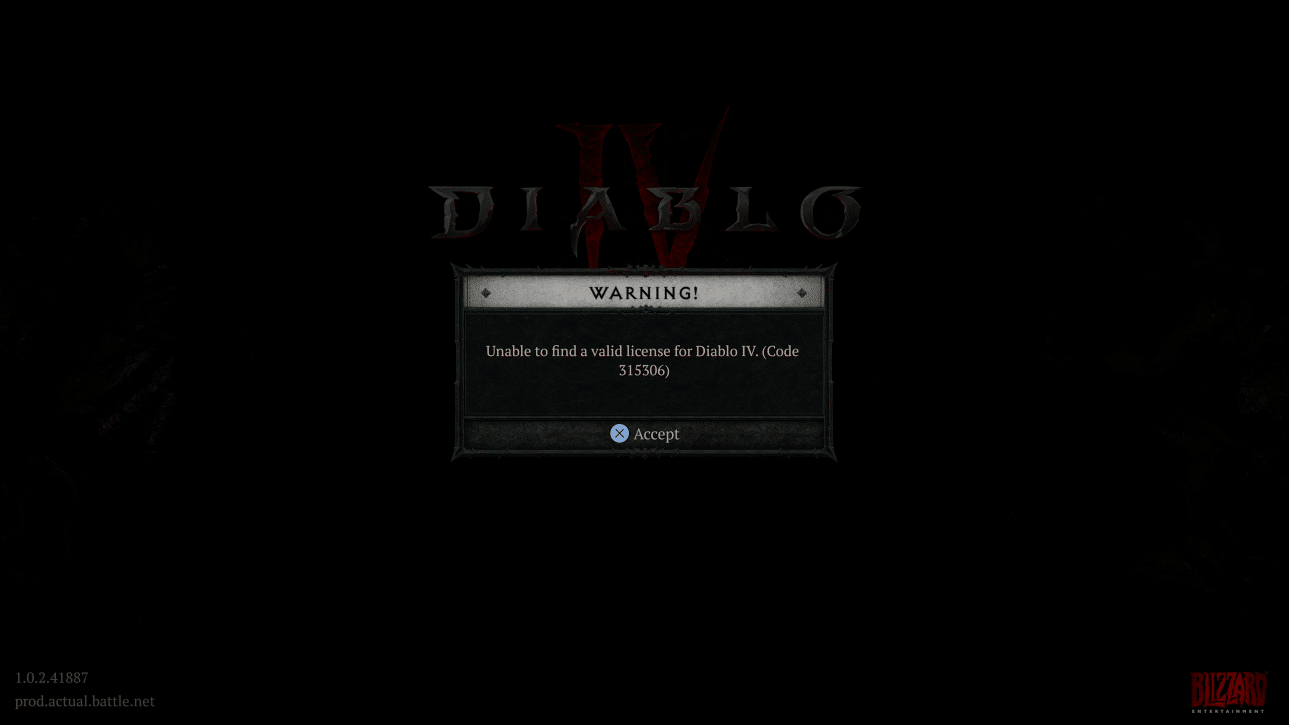 Diablo 4 Down